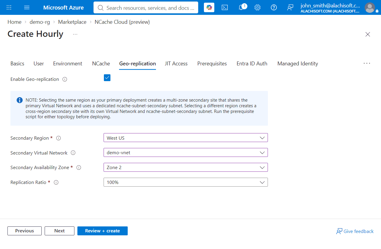 NCache Cloud - Get from Azure Marketplace